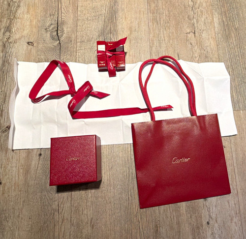 Cartier box and bag packaging - box, packaging.