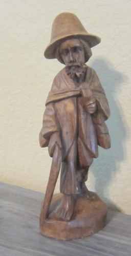 Vintage folk art old man - folk,