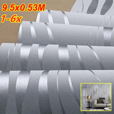 1-6x Silver Grey 3D Damask