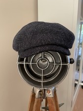 Stetson Hatteras Wool Flat Cap Navy Blue Xl