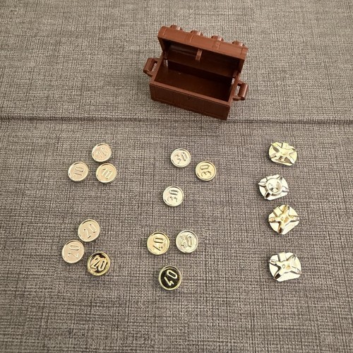 Lego gold coins - lego, pieces