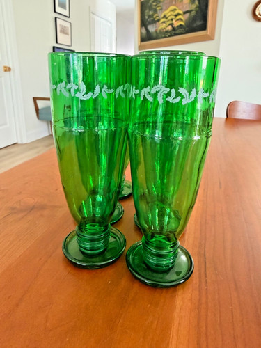 Six vtg 1930s 1940s - vtg, emerald