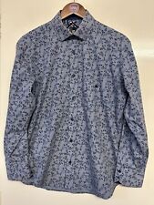 LIFE AND LIMB LONDON Men’s Blue Floral Long Sleeve Lightweight Shirt UK Size L