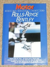 1986 "Motor" Rolls-Royce & Bentley Story - Le Mans Racer, Silver Ghost & Spirit