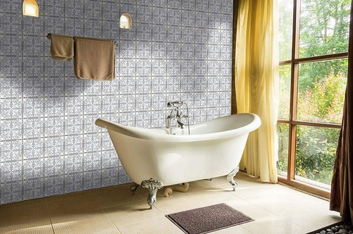 Grey tile transfers stickers
