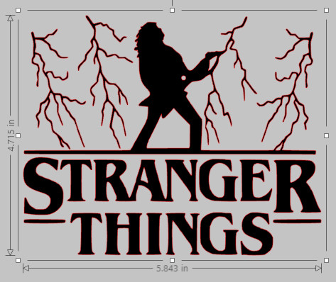 Stranger things sticker vinyl - things,