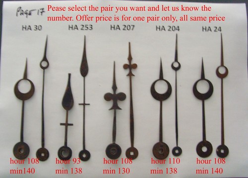 Clock hands page choose - ,