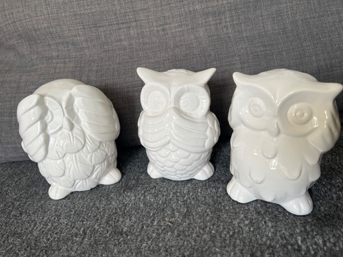 Set ceramic owls - 3,
