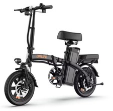 Foldable Electric Bike 250W 48V 7.8Ah Battery 14" Tire E-Bike for Adults & Teens