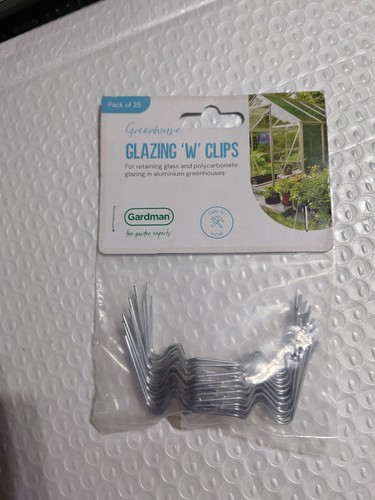 Greenhouse glazing clips - w, clips,