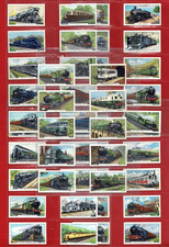 1937 TRAINS of THE WORLD - Original Cigarette Tobacco Card Set - GALLAHER (WK07)
