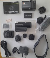 Contour HD GPS Camera with New Waterproof Case, Ski Pole Mount, carrying case