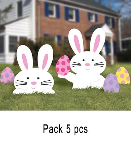 Easter bunny garden and yard - and,