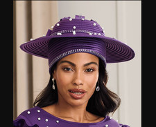 Ashro Purple Rhinestone Pearl