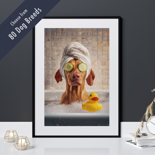 Funny dog bath - funny, in