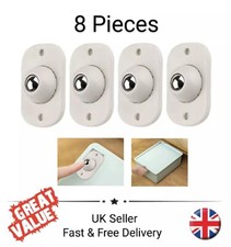 8x Ball Swivel Castors Steel