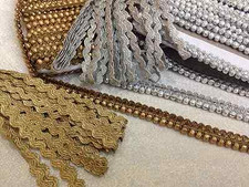 Best Quality Gold and Silver ric rac braid - Ideal for Art & Crafts -costumes  