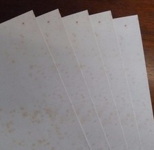 A4 ANTIQUE VINTAGE EFFECT plain writing paper 10 sheets double sided age-toned 