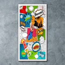 Tulup Acrylic Glass Print Wall Art Image 60x120cm - Comic book