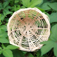 Bird nest pan woven bamboo - pan,