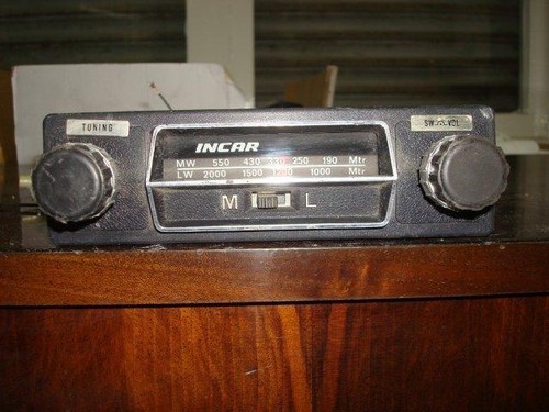 Vintage car radio old - vintage,