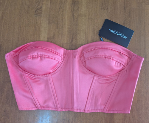 Prettylittlething pink satin - pink,