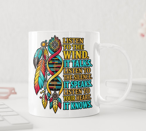 Wolf dreamcatcher mug - dreamcatcher, 11oz