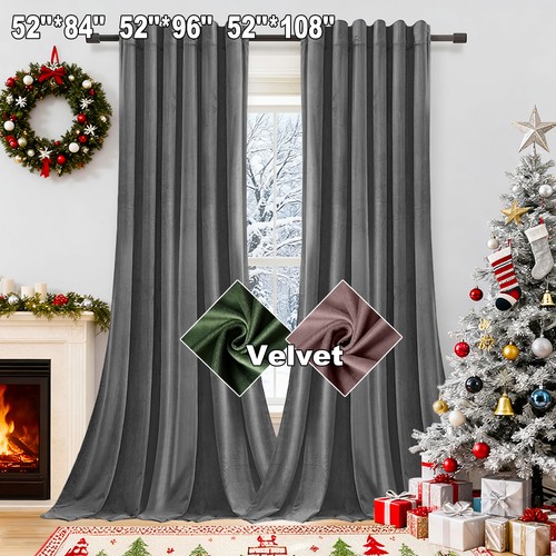 Velvet curtains thermal - curtains,