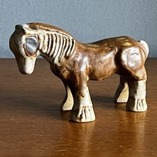 Vintage Tremar Pottery Shire Horse Figurine Made In Cornwall