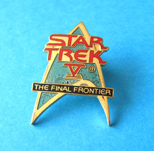 STAR TREK V The Final Frontier Pin Badge. ©  1989 P.P.C. Enamel. VGC