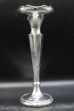 Vtg 1947 Birmingham Hallmark STERLING SILVER Trumpet Vase/ Bud Vase 6" 97.8g BC4