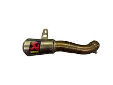 YAMAHA YZF-R3 AKRAPOVIC SLIP ON MOTOGP STYLE RACE EXHAUST SILENCER TITANIUM E29