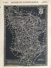 1834 Antique map - Derbyshire
