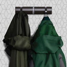 3 Wall Mounted Coat Hooks Hanging Clothes Rack for Doors, Halls, Bedrooms