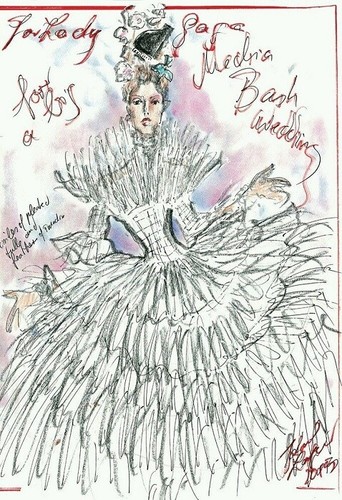 Karl lagerfeld sketch lady - sketch,