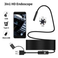2m Industrial Endoscope Borescope Snake Inspection Camera USB for Android UK