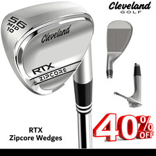 CLEVELAND GOLF WEDGES RTX ZIPCORE CHROME GOLF SAND WEDGE, LOB WEDGE ALL LOFTS