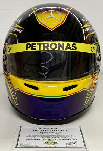 Lewis hamilton signed - hamilton, helmet