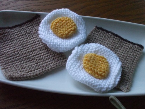 Hand knitted food - food., and