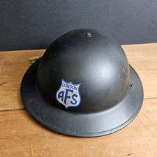 WW2 1940 British Helmet Repainted in past for Reenactment to AFS London