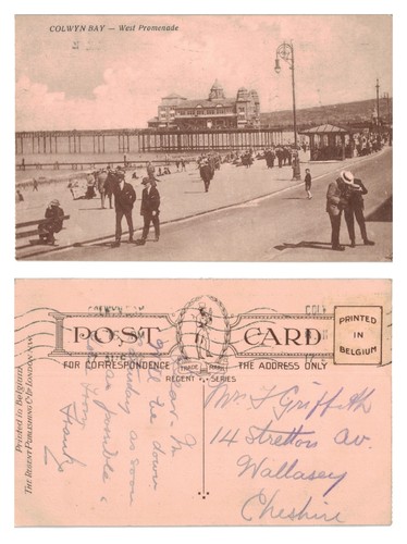 Vintage postcard colwyn bay - postcard,