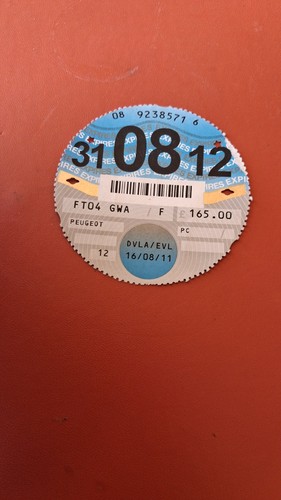 Genuine august 2012 tax - august, disc