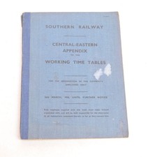 Railway working timetable - working,