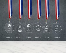 Personalised School Sports Day Medals + Ribbon + Your Own Logo + Printed