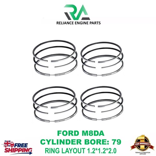 Piston rings for ford m8da - x4,