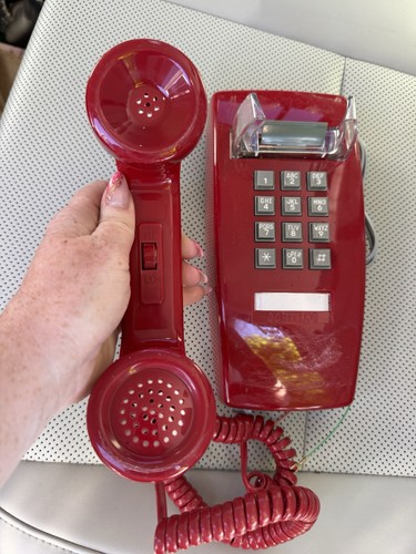 Vintage cortelco red - vintage, push