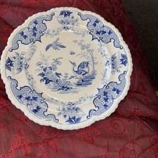 Antique Bandana Stoneware Plate By J W R 1814-1830 In Good Order