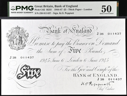 White five pound - £5,