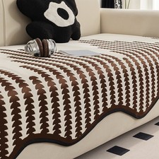 2/3/4 Seater Sofa Covers Non-slip Chenille Couch Slipcover Protector Replace Mat
