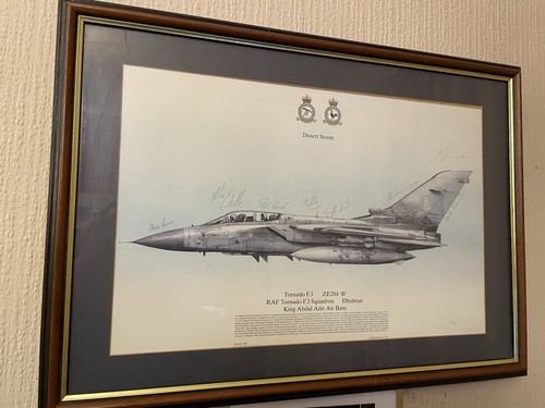 Framed and signed print - framed,
